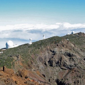 Diverse observatoriums op La Palma