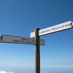 Wandelbordjes Caldera de Taburiente, La Palma