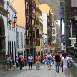 Winkelstraat in Santa Cruz de la Palma